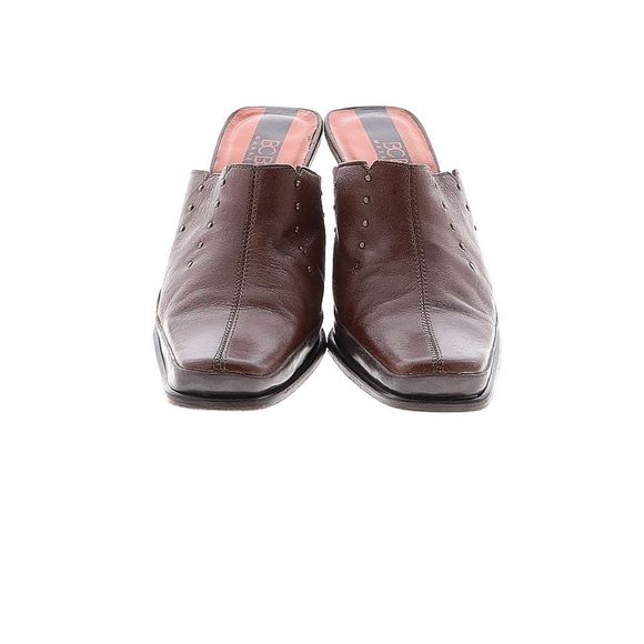 BCBGMaxAzria brown slip on mule heels 6.5 - Picture 2 of 11
